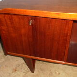 Peter Lovig Nielsen's Scandinavian teak boomerang desk from the 60s