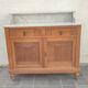 Art Deco oak and marble sideboard