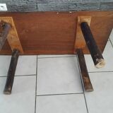 Vintage Brutalist Coffee Table in Solid Oak