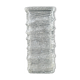 Frosted effect glass vase from the 70s