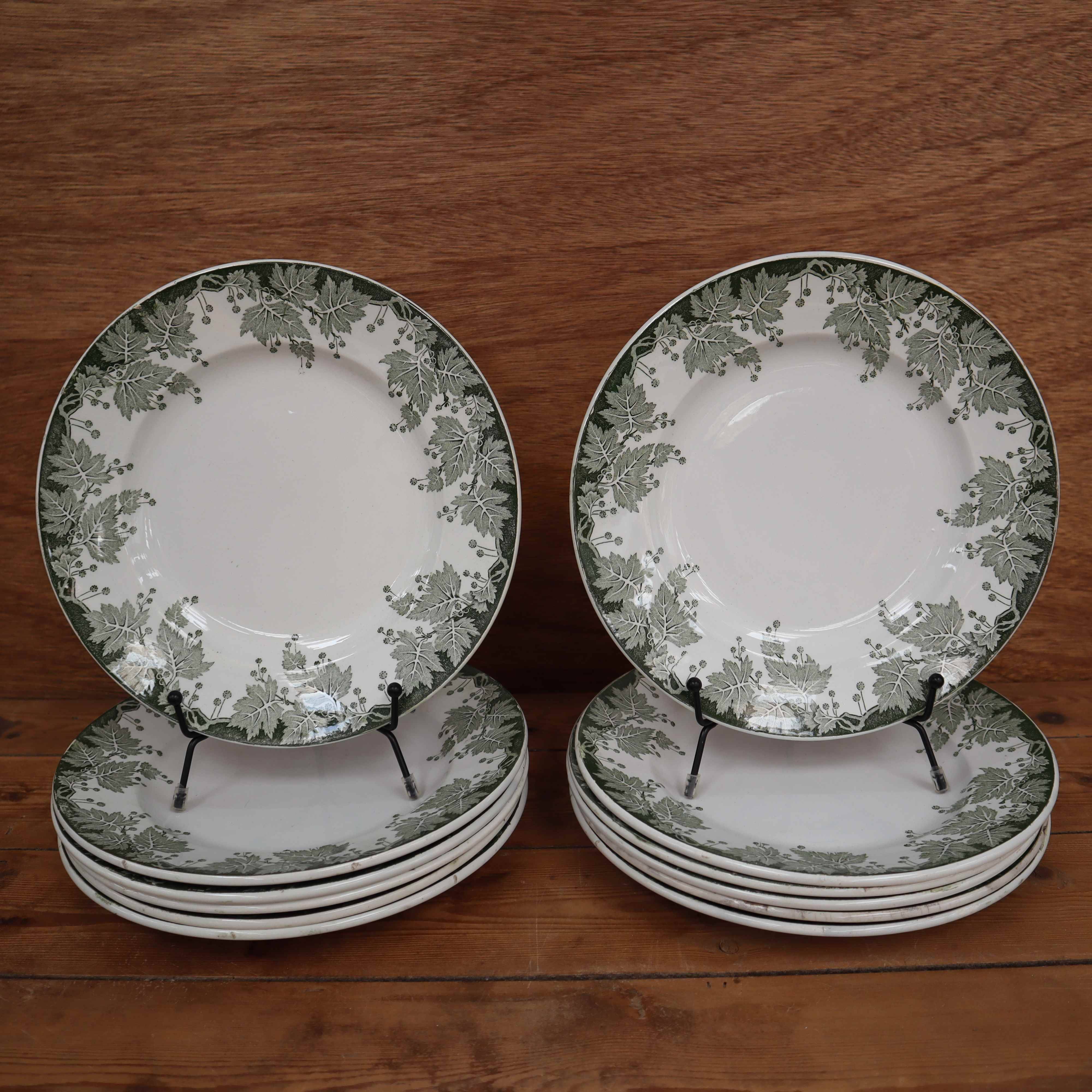 6 Terre de Fer flat plates, Platane St Amand model