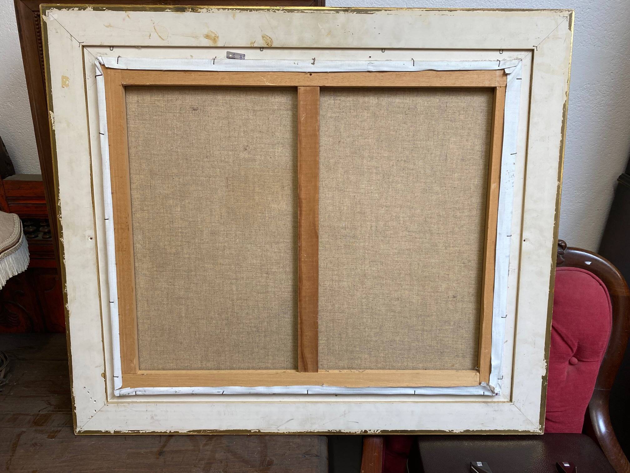 oil painting signed jp le bras painter of the navy port breton view from the p