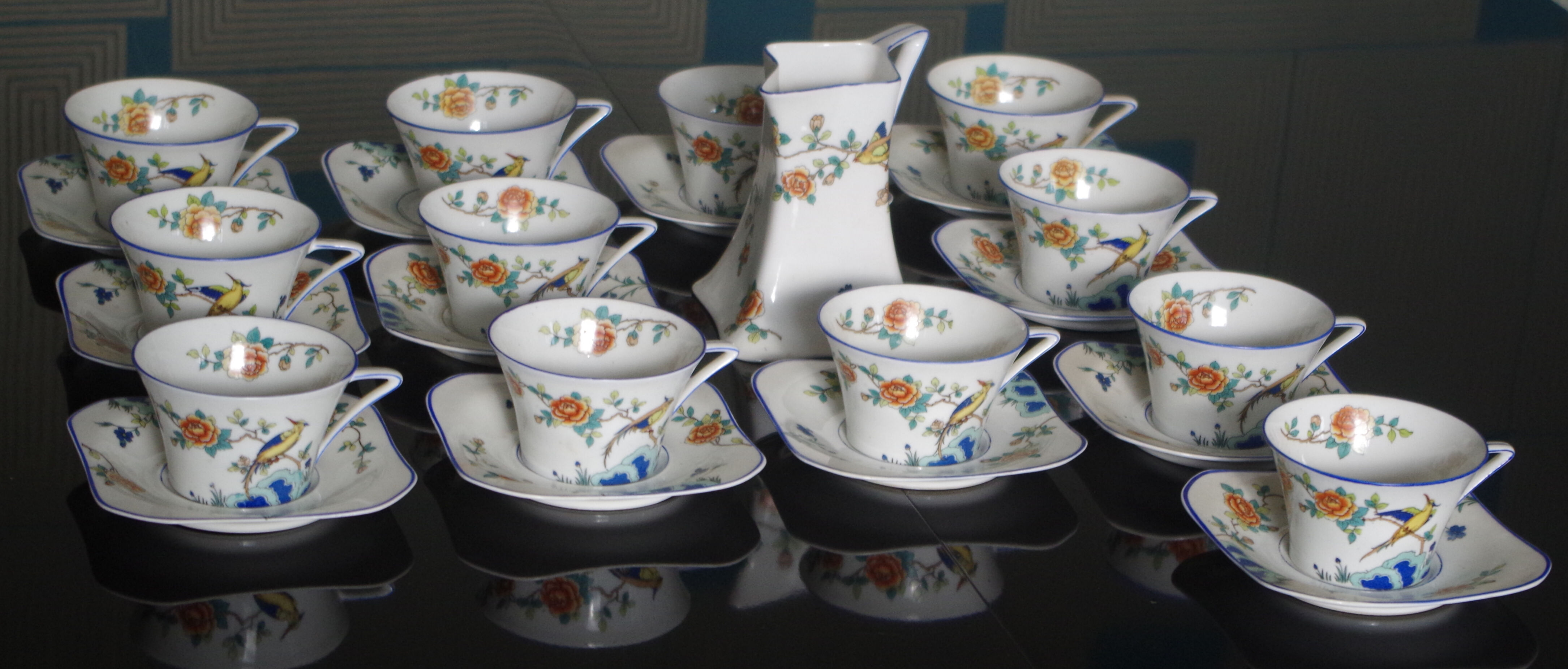 Limoges A. Lanternier porcelain tea service