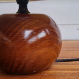 Solid walnut ball lamp