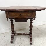 Napoleonic era mahogany and veneer work table, 19th century