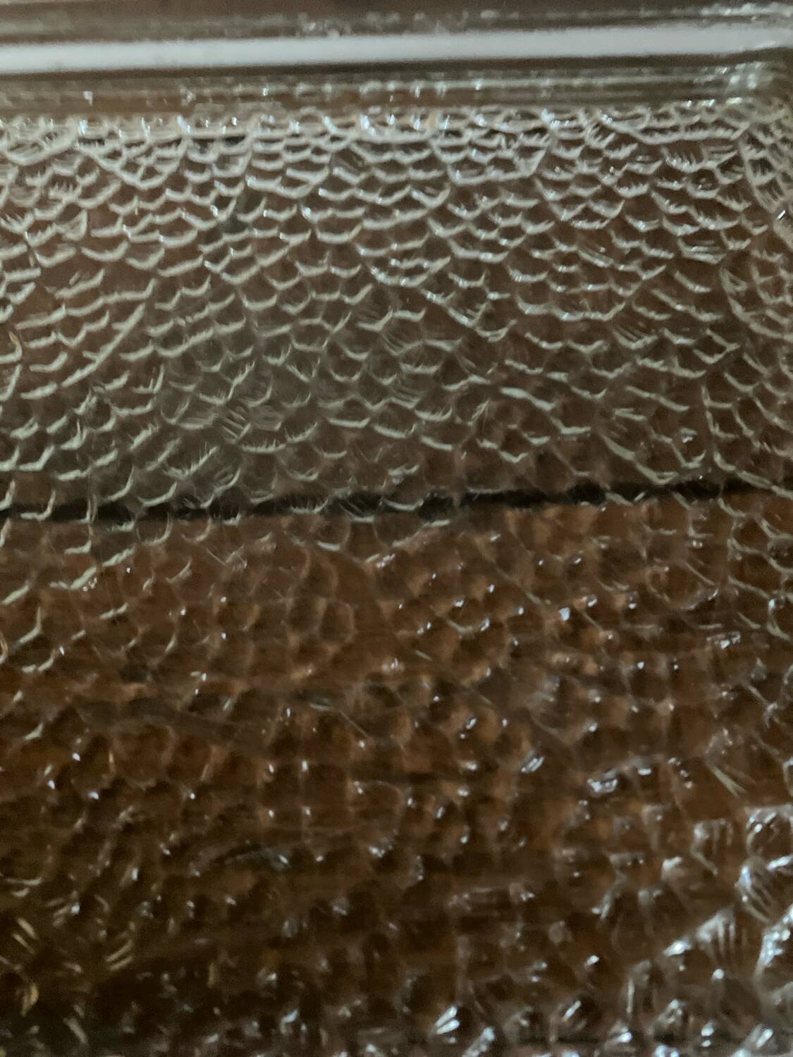 Thick glass storage tray