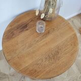 Round wooden table