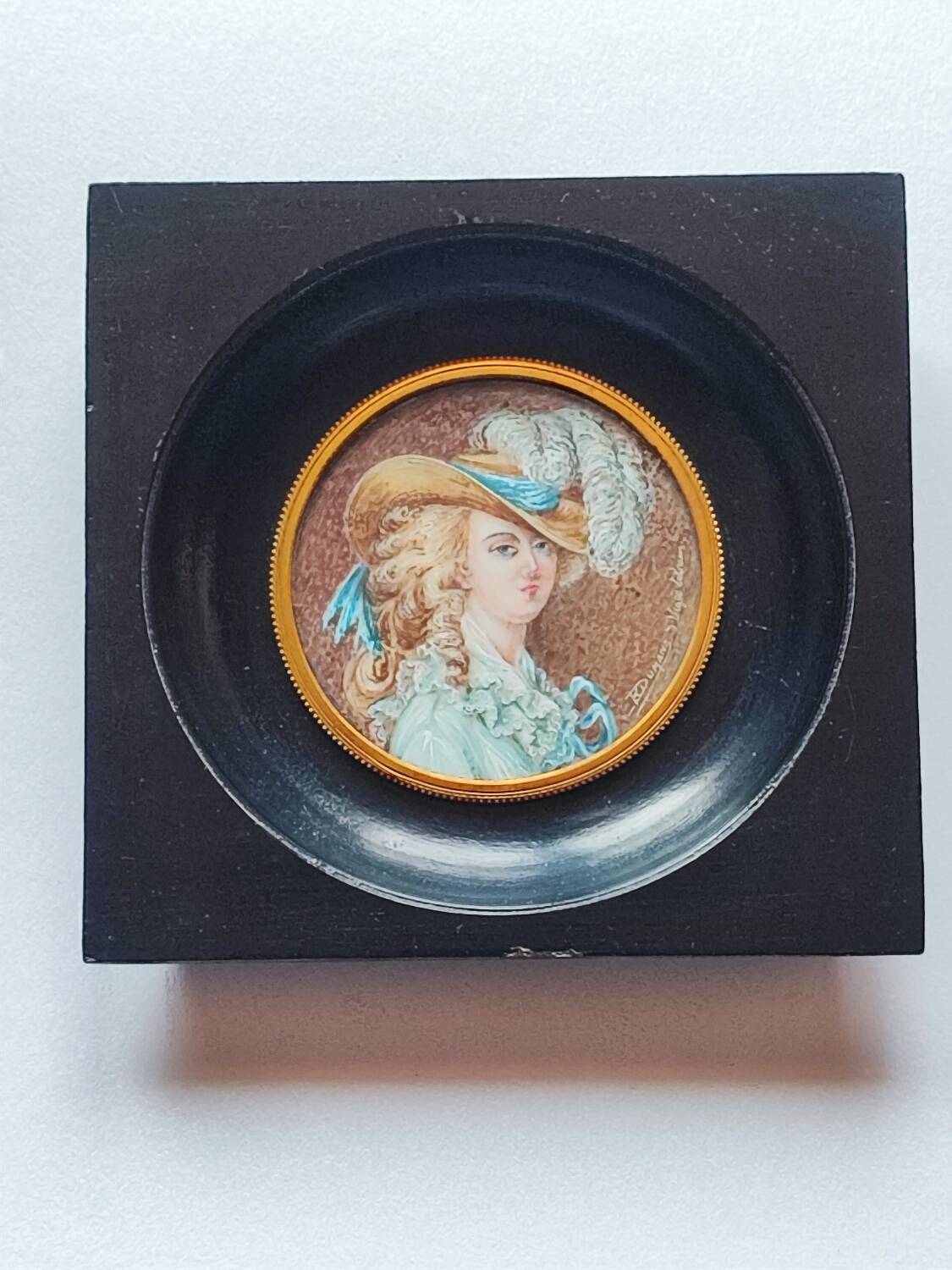 Portrait miniature de K. Dumans