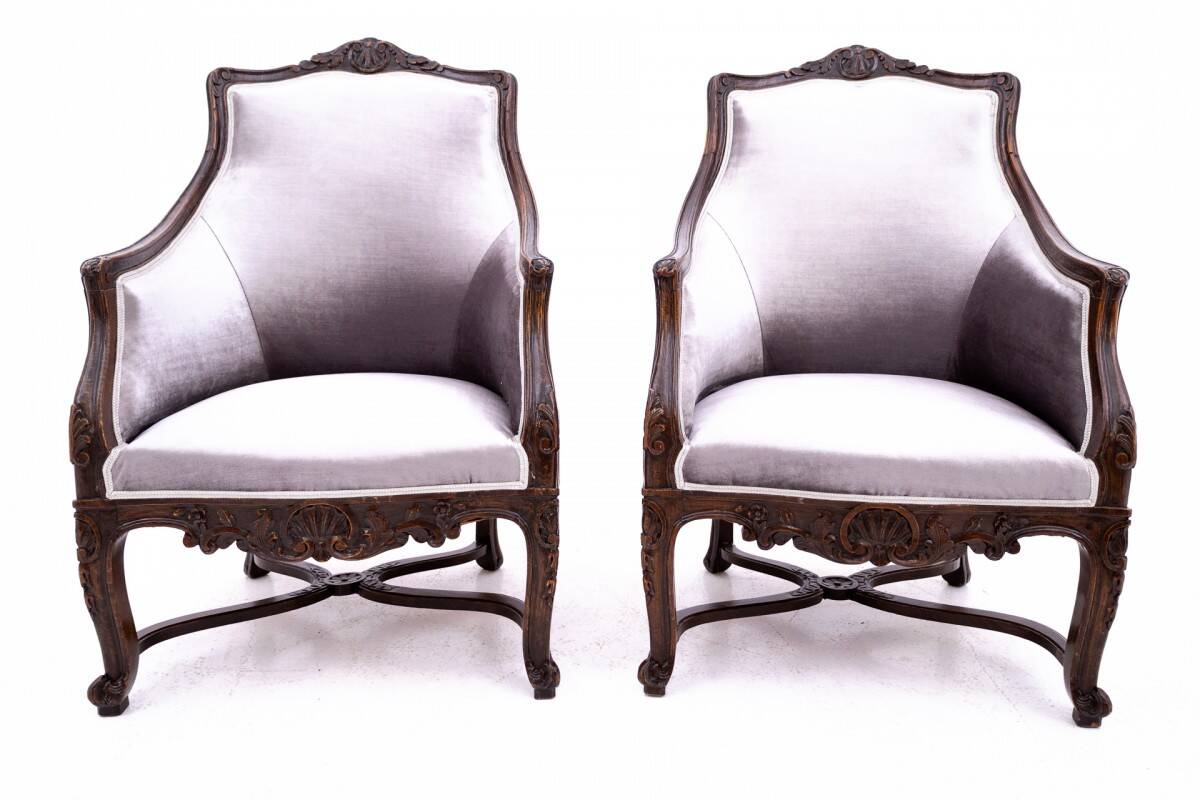 Armchairs, France, circa 1890.