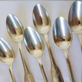 6 vintage silver plated soup spoons hallmarked 2106152