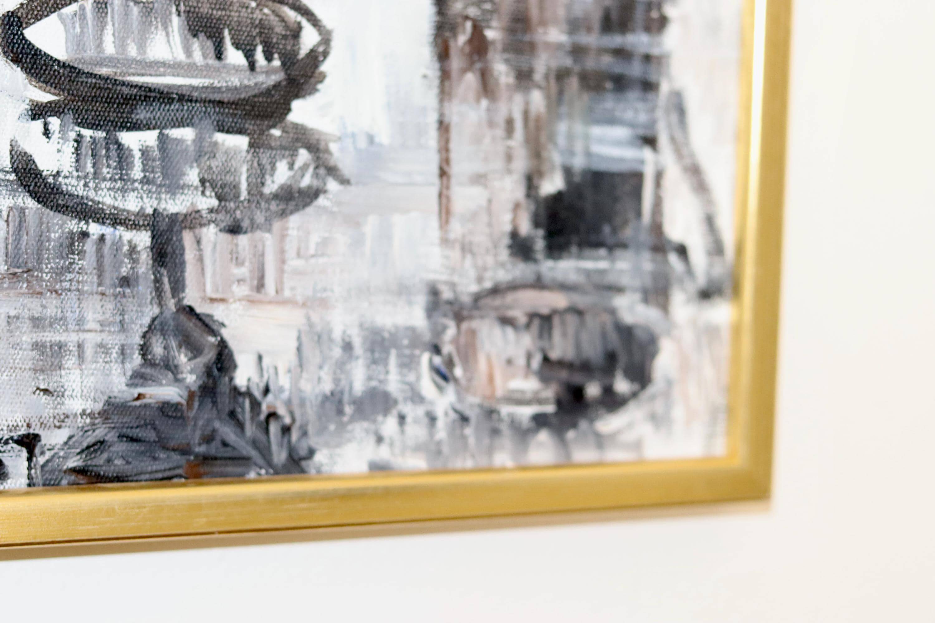 Still life with yellow roses and fruits by Olle Rhönnstrand, oil on Swedish canvas from the mid-century.