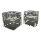 Paire de bougeoirs coniques Ice Cube Dansk