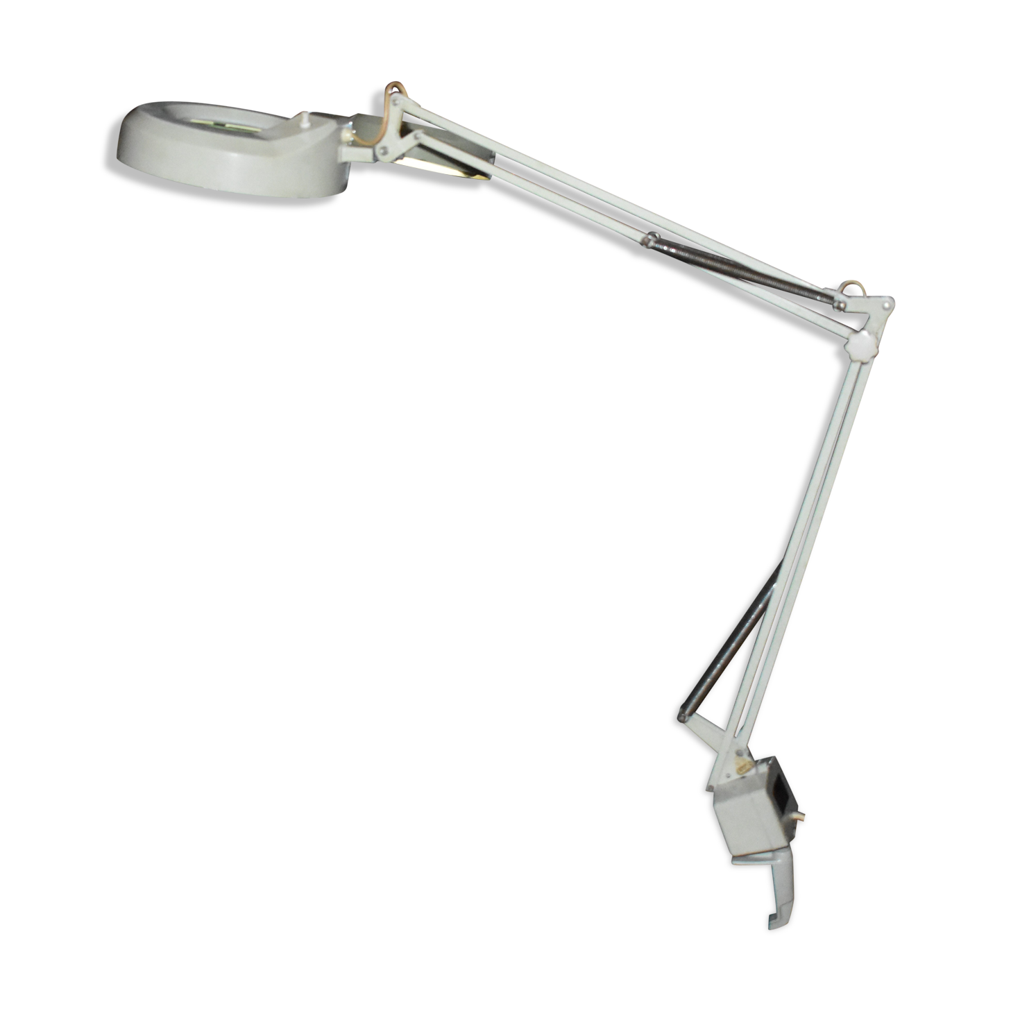 Lampe vintage d'architecte avec loupe qui appartenait au célèbre écrivain François Mauriac -Mérignac