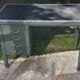 Vintage green metal industrial desk – 1950s
