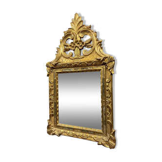 Miroir en bois doré style Louis XV circa 1950