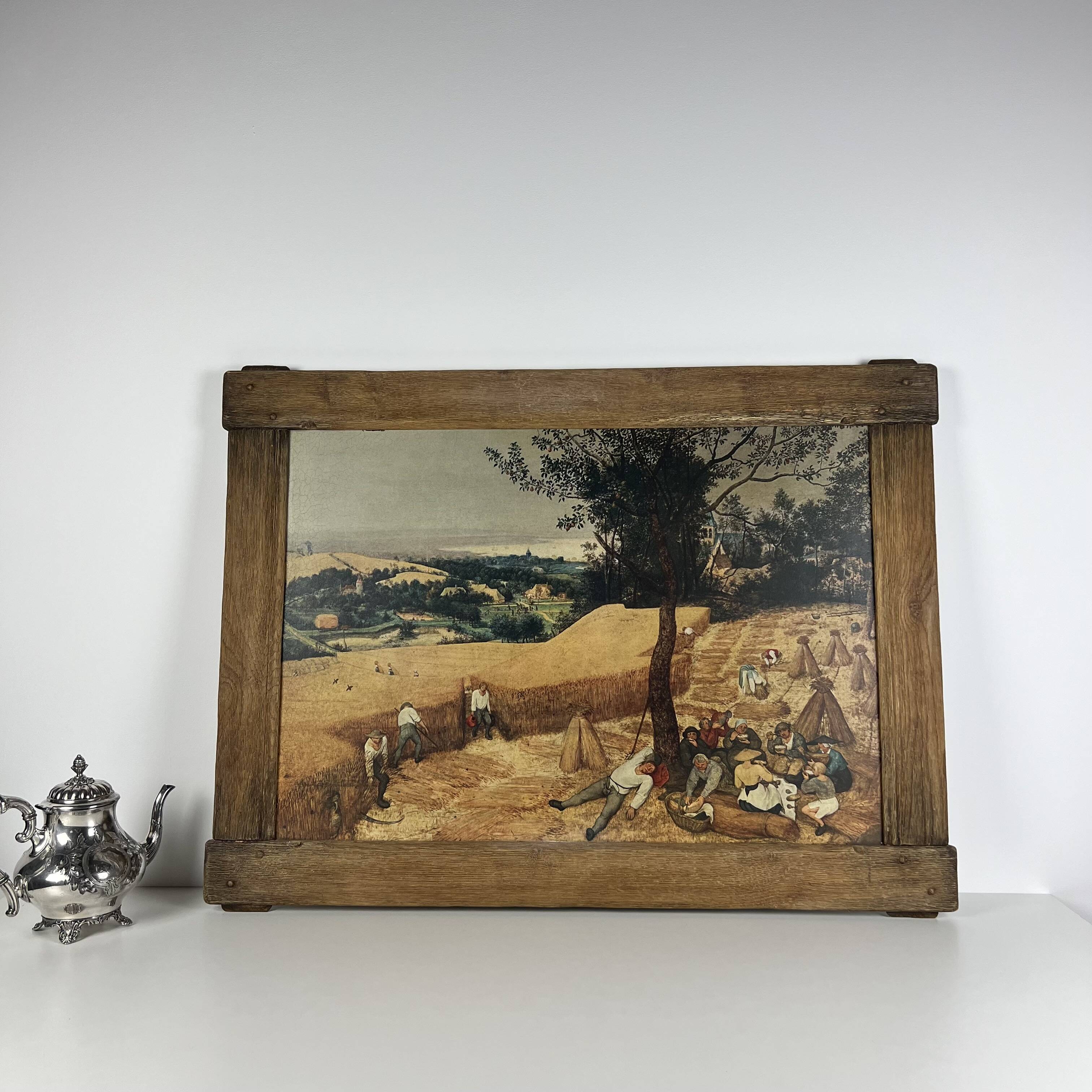 Large Painting Chromolithography Renaissance Bruegel the Elder 16th Century