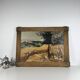 Grand Tableau Peinture Chromolithographie Renaissance Bruegel l'ancien XVIe