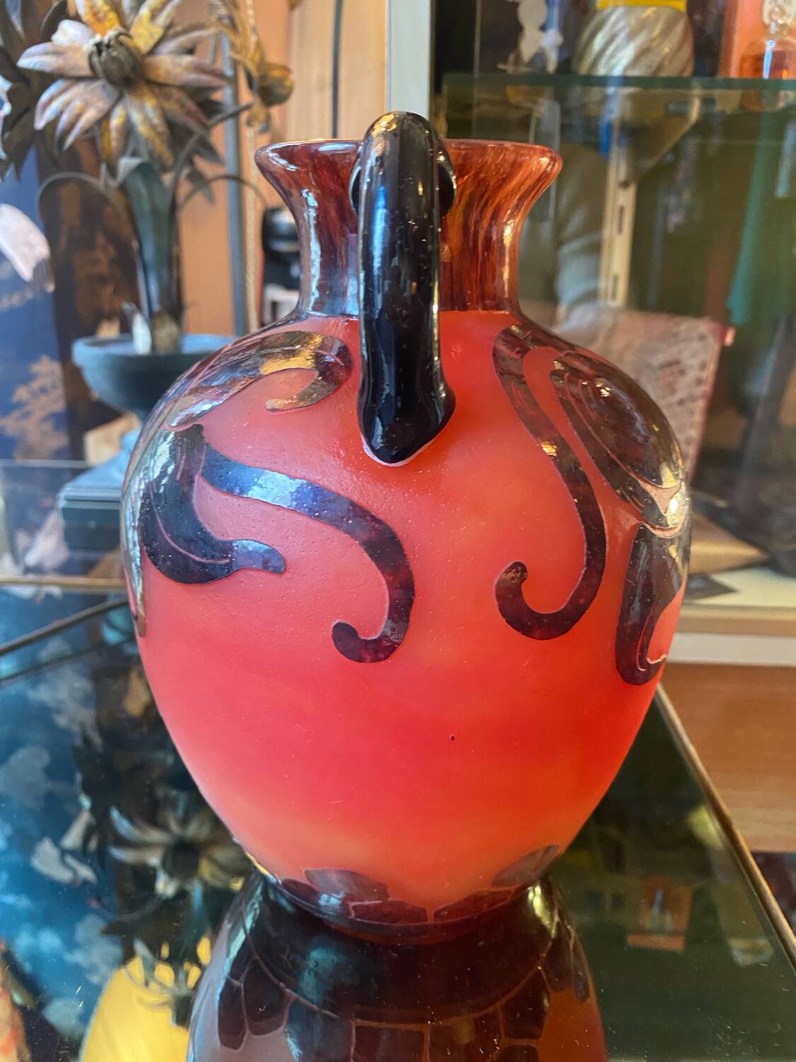 Vase art nouveau le verre francais