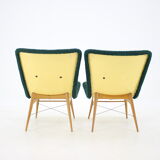 1960s Pair of Miroslav Navratil Shell Lounge Chairs, Czechoslovakia