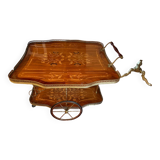 Marquetry serving table