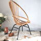 Fauteuil enfant vintage en rotin
