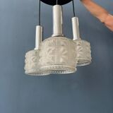 Vintage Frosted Glass Cascade Pendant Light