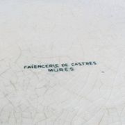 Toilet basin Faïencerie de Castres - "Blackberries" decor