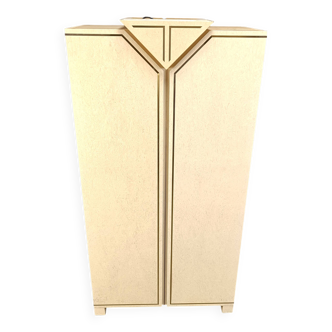 Meuble bar vintage en bois de ronce italien, années 1970