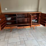 Teak buffet Gaston fish 1960s