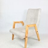 Beige danubio vintage design chair, 1970s