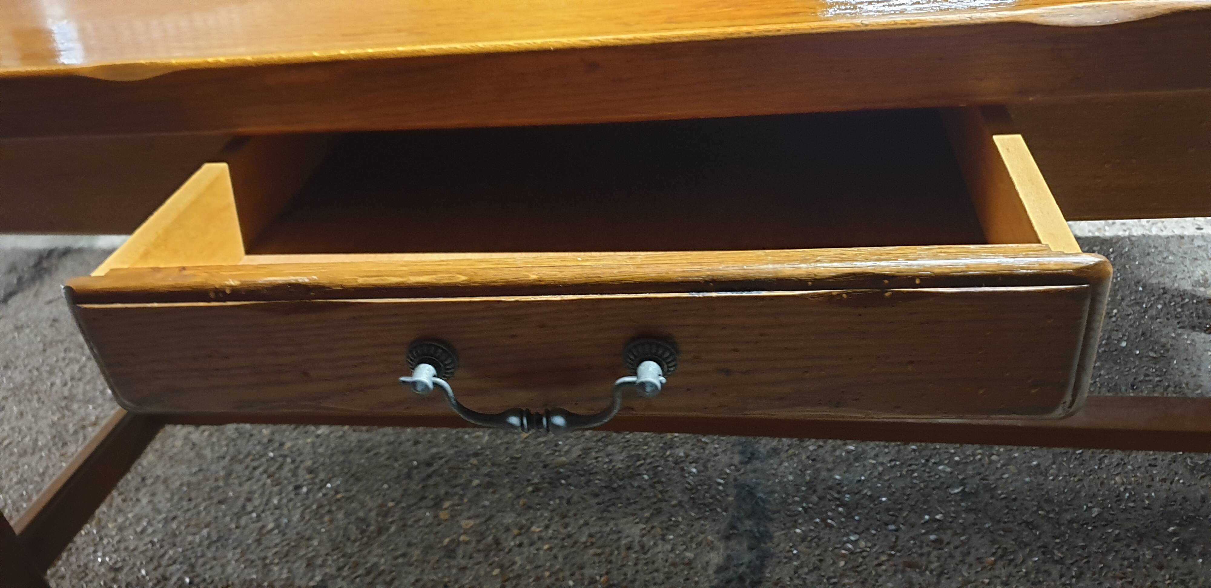 Solid oak farm table