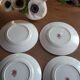 Set of 4 dinner plates Earth iron Iris