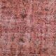 Dusty Rose Turkish Vintage Oversize Handmade Wool Carpet Rug, 198x297 Cm