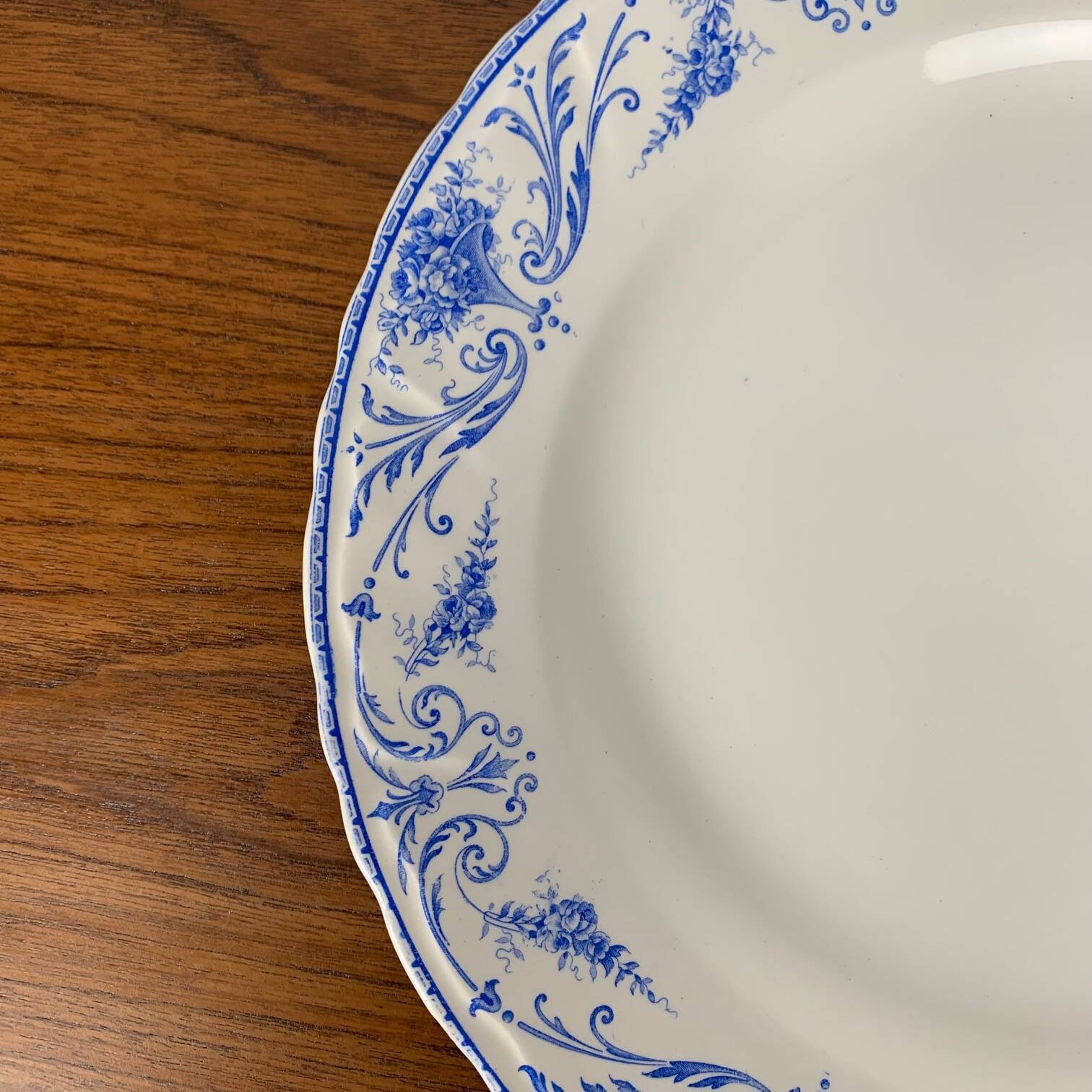 Antique Louis XVI cake dish, BFK, Belgium