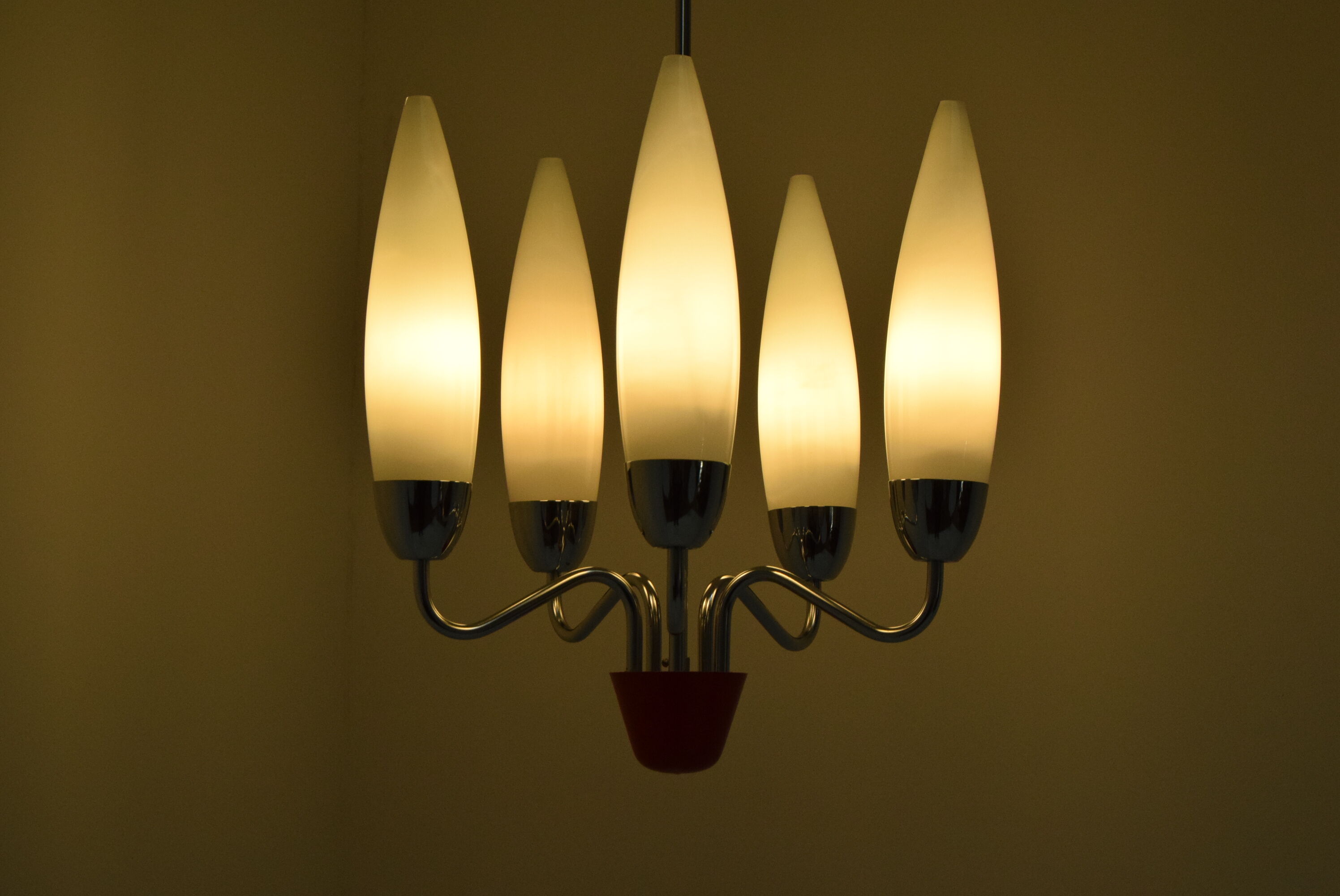 Mid-century design chandelier/napako,1960's.