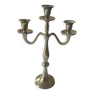 Large vintage 3-branched candlestick