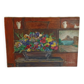 Pierre Garnier (1895-1972) Still Life with Flowers Oil on canvas signed