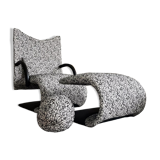 Armchair set and footrest vintage design line Roset Zen