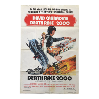 Death Race, affiche originale US 1SH - 1975