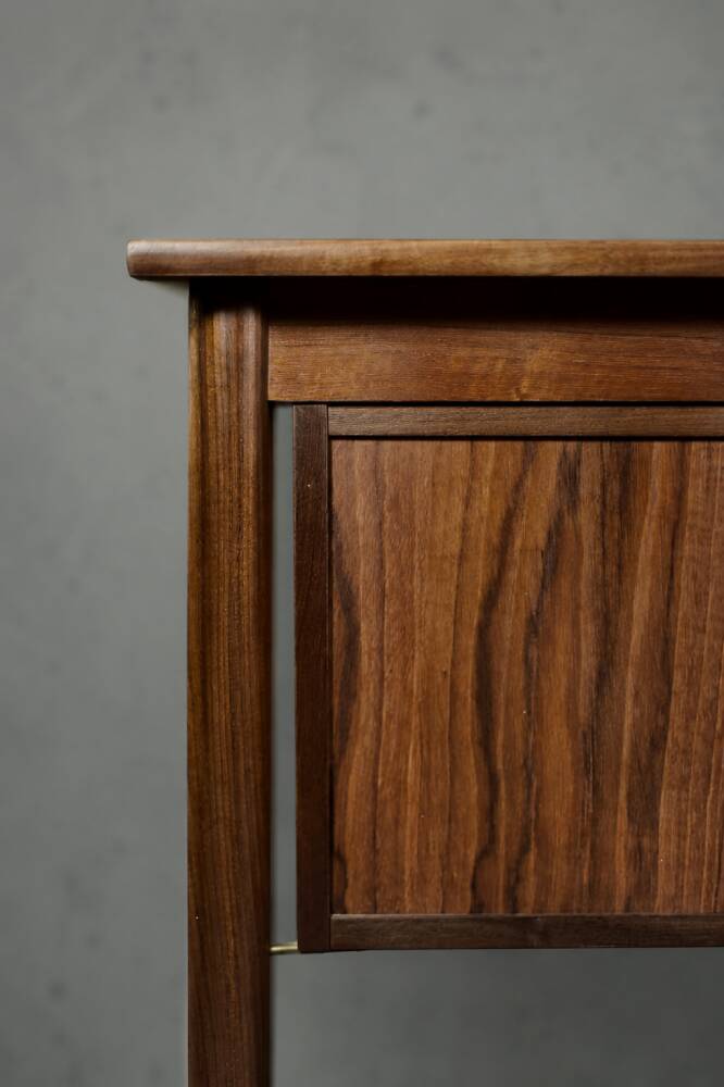 Vintage Scandinavian modern teak desk from the 1960s with drawers.