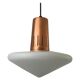 Pyramidal glass ceiling light, 1960s, Germany