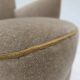 1970s, Danish armchair, green furniture velour, beech wood legs.