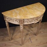 20th century Italian lacquered Louis XVI style console table