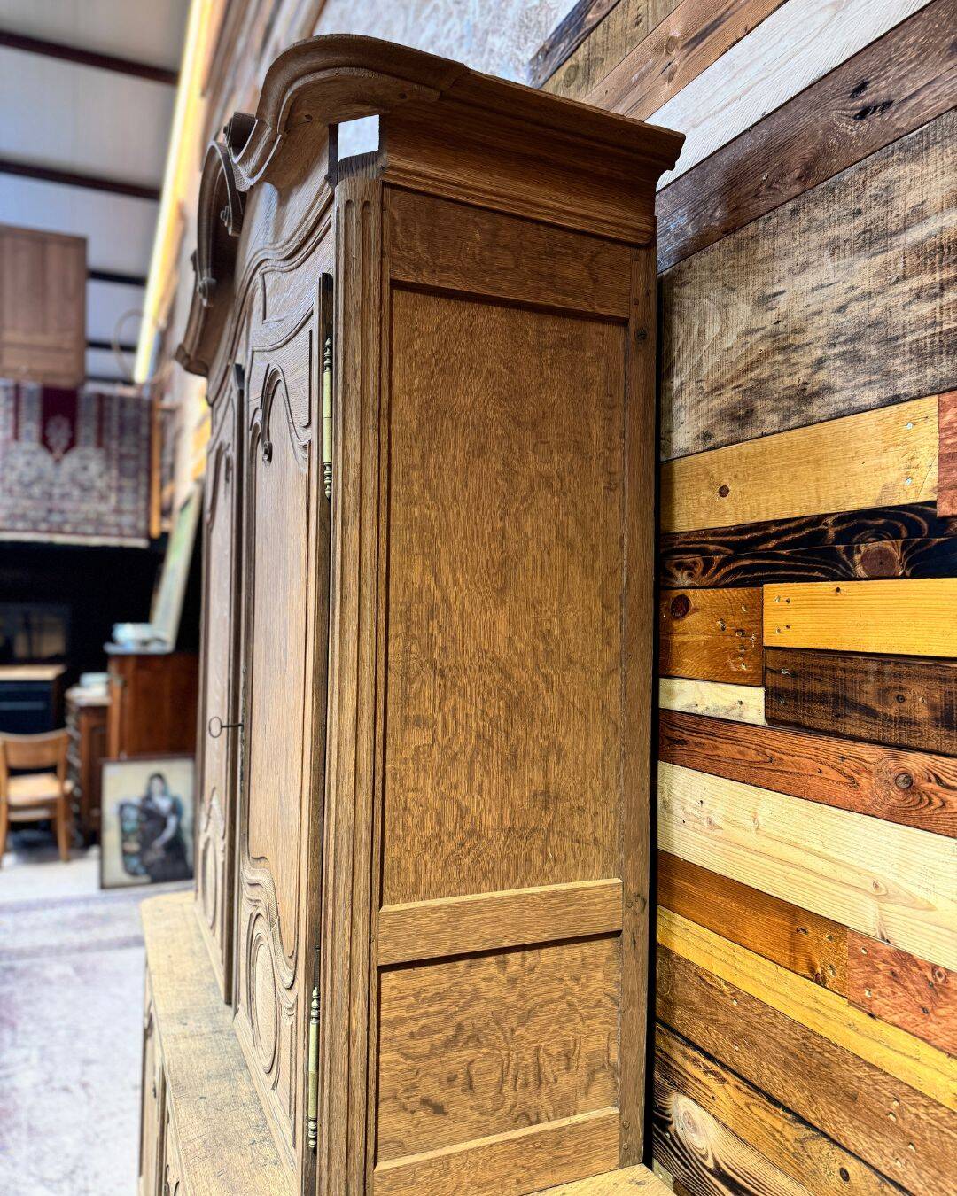 Antique sandblasted dresser