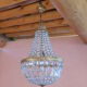 Lustre montgolfière ø 30 cm pampilles