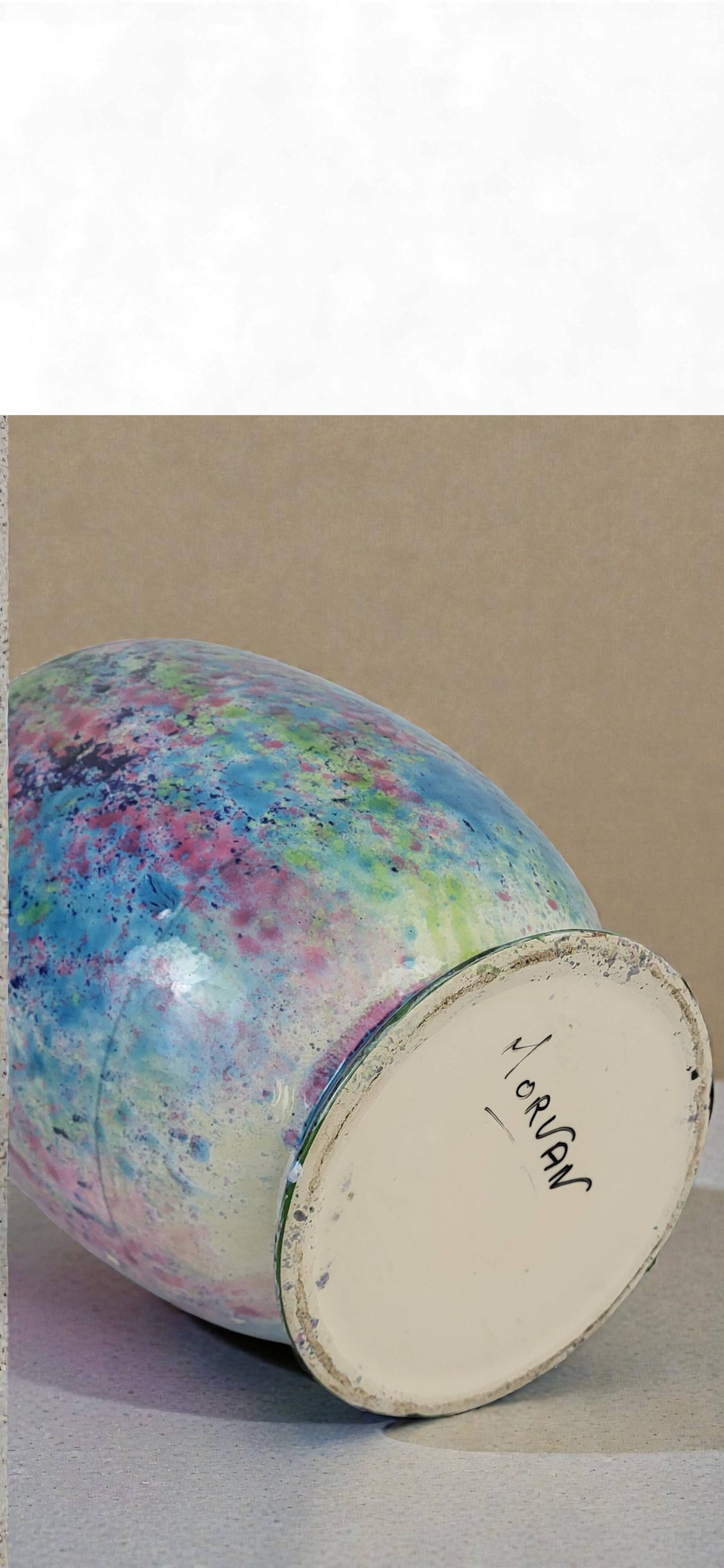 Earthenware vase, Morvan, 1970s