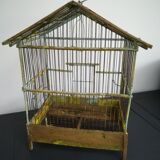 Old wooden birdcage