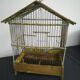 Cage à oiseaux ancienne en bois