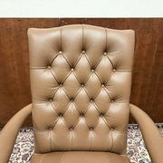 English Chesterfield Office Chair Brown