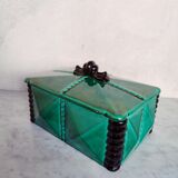 Art deco earthenware box